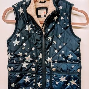 Crewcuts fleece lined quilted puffer vest